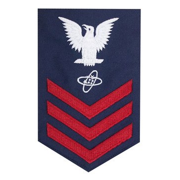 USCG E6 (ET) Men's Rating Badge Blue Serge