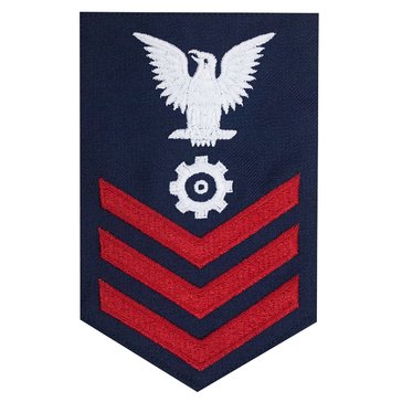 USCG E6 (MK) Men's Rating Badge Serge