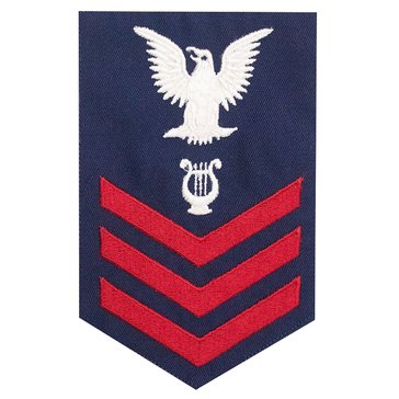 USCG E6 (MU) Men's Rating Badge Serge