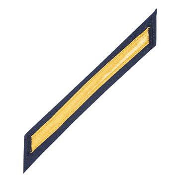 USCG Men's CPO Service Stripe Set 1 Gold on Blue