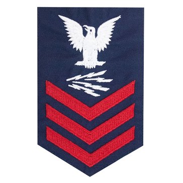 USCG E6 (RM) Men's Rating Badge Serge