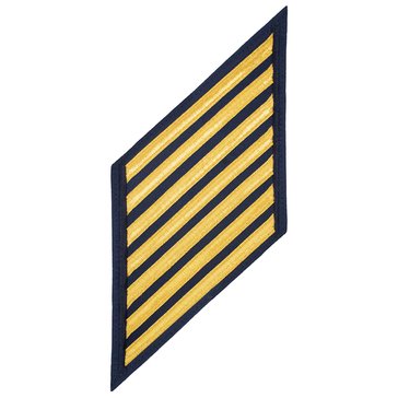 USCG Men's CPO Service Stripe Set 7 Gold on Blue