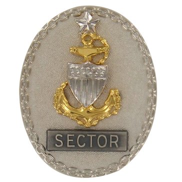 USCG ID Badge Large Command E8 EM Advisor