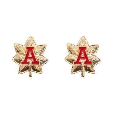 USCG Auxiliary Collar Device Gold Oakleaf With Red A (DSO)
