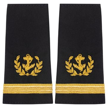 USMM Soft Shoulder Boards W/ Wreath And Anchor Ensign