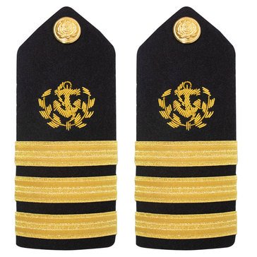 USMM Hard Shoulder Boards With Wreath And Anchor CDR