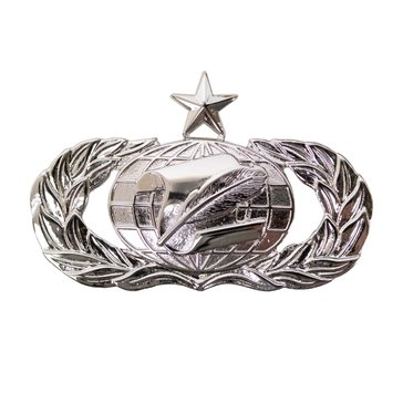 USAF Breast Badge Regular Mirror Finish Senior Information Manager