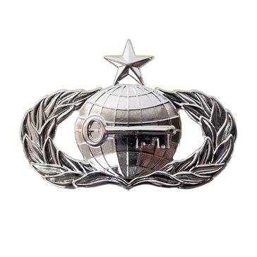 USAF Breast Badge Regular Mirror Finish Senior Intelligence
