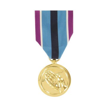 Medal Large Anodized Humanitarian Service