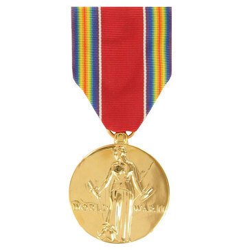 Medal Large Anodized WWII Victory