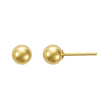  10K Yellow Gold Ball Stud Earrings