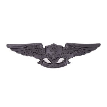 Warfare Badge Full Size AIR WARF Subdued Black Metal