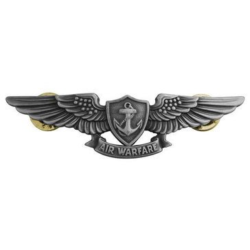 Warfare Badge Full Size AIR WARF ENL  Oxidized  Silver 