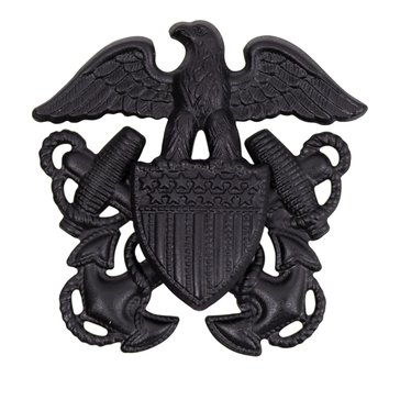 Cap Device Miniature Garrison Subdued Black Metal OFFICER