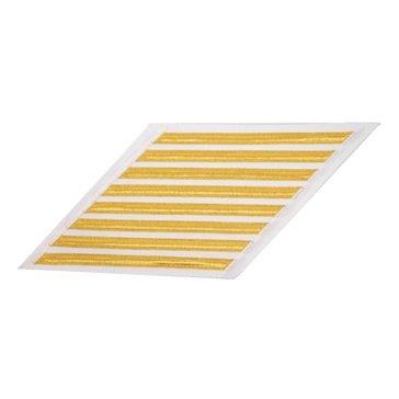 Men's CPO Service Stripe Set-8 on LACE Gold on White CNT