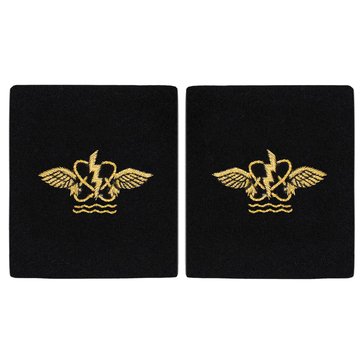 Sleeve Device in Gold on Blue for CWO Aviation Operations Technician