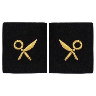 Sleeve Device in Gold on Blue for CWO Intelligence Technician