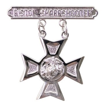 USMC Breast Badge Pistol Sharpshooter