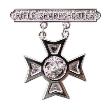 USMC Breast Badge Rifle Sharpshooter