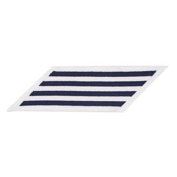 Women's ENLISTED Service Stripe Set-4 on Blue on White CNT