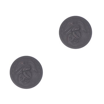 USMC Cap Screw Button Black (Pair)