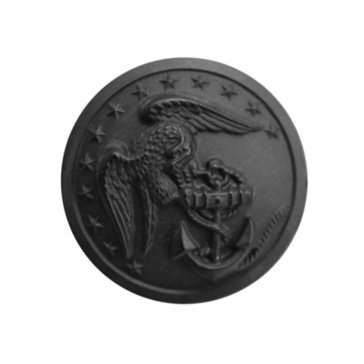 USMC Button 45L Black Plastic