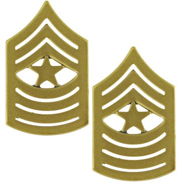 USMC Chevron Gold Satin SGTMAJ