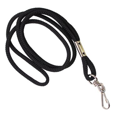 Boatswain Mate Black Lanyard for Black Whistle