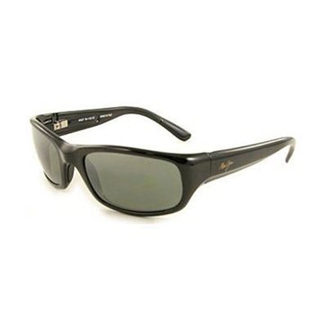 Maui Jim Unisex Stingray Gloss Black Wrap Sunglasses