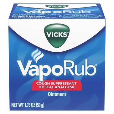 Vicks Vaprorub Cough Supressant Topical Ointment 50g, 1.76oz