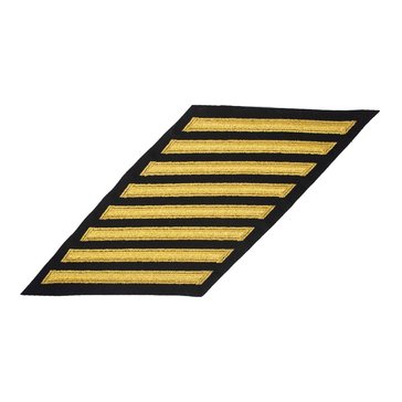 Men's ENLISTED Service Stripe Set-8 on STANDARD Gold on Blue SERGE WOOL