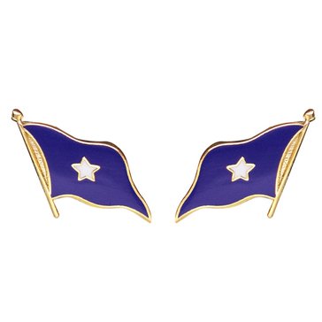 Cuff Link RADL (L) 1 Star LINE (White Star on Blue) 