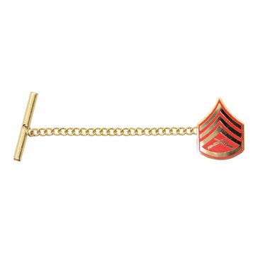 USMC Tie Tac Gold/Red SSGT