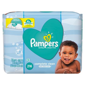 Pampers Multi Use Baby Wipes - Clean Breeze 3 Pack - 56ct