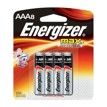 Energizer Max AAA Alkaline Batteries, 8-Pack