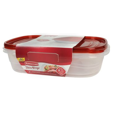 Rubbermaid Takealong 1-Gallon Rectangular, 2-Pack