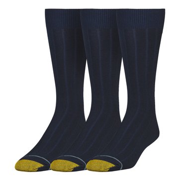 Gold Toe Men's Hampton Pima Cotton Crew Socks, 3 Pack