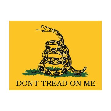 Mitchell Proffitt Don't Tread On Me 45 X 3 Yellow Decal