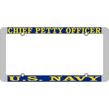 Mitchell Proffitt USN CPO Thin Rim License Plate Frame