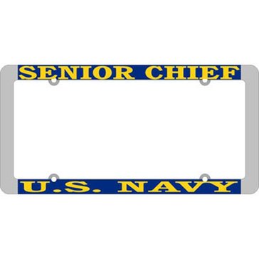 Mitchell Proffitt USN Senior Chief Thin Rim License Frame