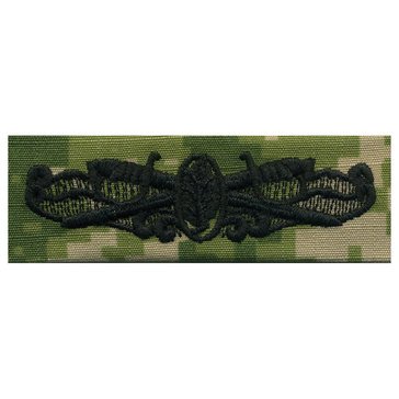 NWU Type-III Green Warfare Badge Surface Warfare Medical Service