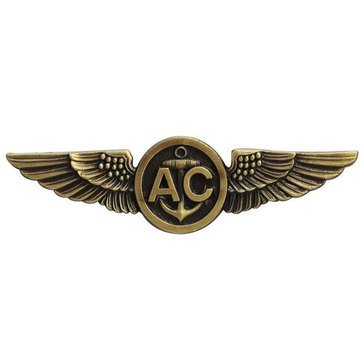 Warfare Badge Full Size AIRCREW Antique Gold
