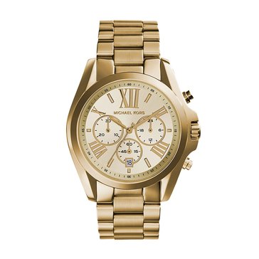 Michael Kors Unisex Bradshaw Gold Tone Chronograph Watch