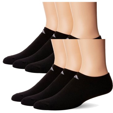 adidas Men's Climalite Cushion 6-Pack No Show Socks