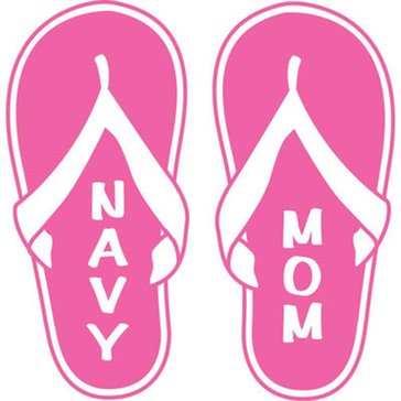 Mitchell Proffitt USN Navy Mom Flip Flop Vinyl Transfer