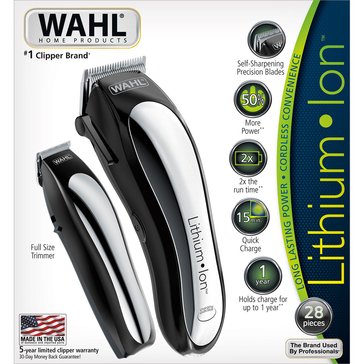 WAHL LITHIUM ION CORDLESS HAIR CLIPPER