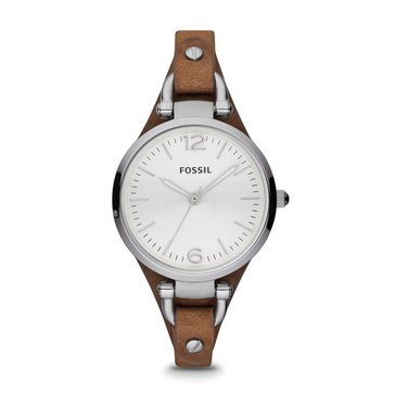 Fossil Women's Georgia Brown Leather Watch