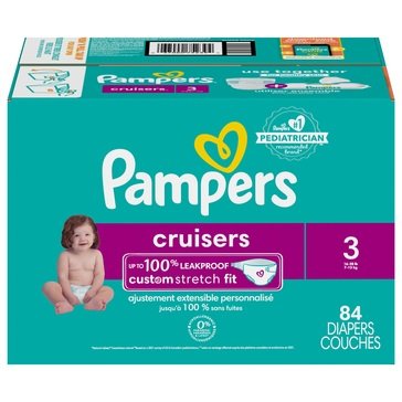 Pampers Cruisers Diapers Size 3 - Super Pack, 84ct