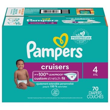 Pampers Cruisers Diapers Size 4 - Super Pack, 70ct
