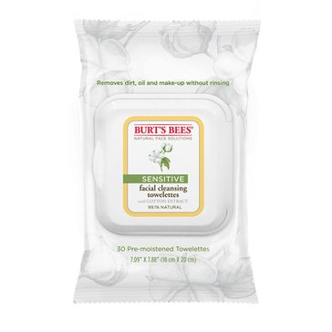 Burt's Bees Facial Cleansing Towelettes Sensitive Skin, 30ct